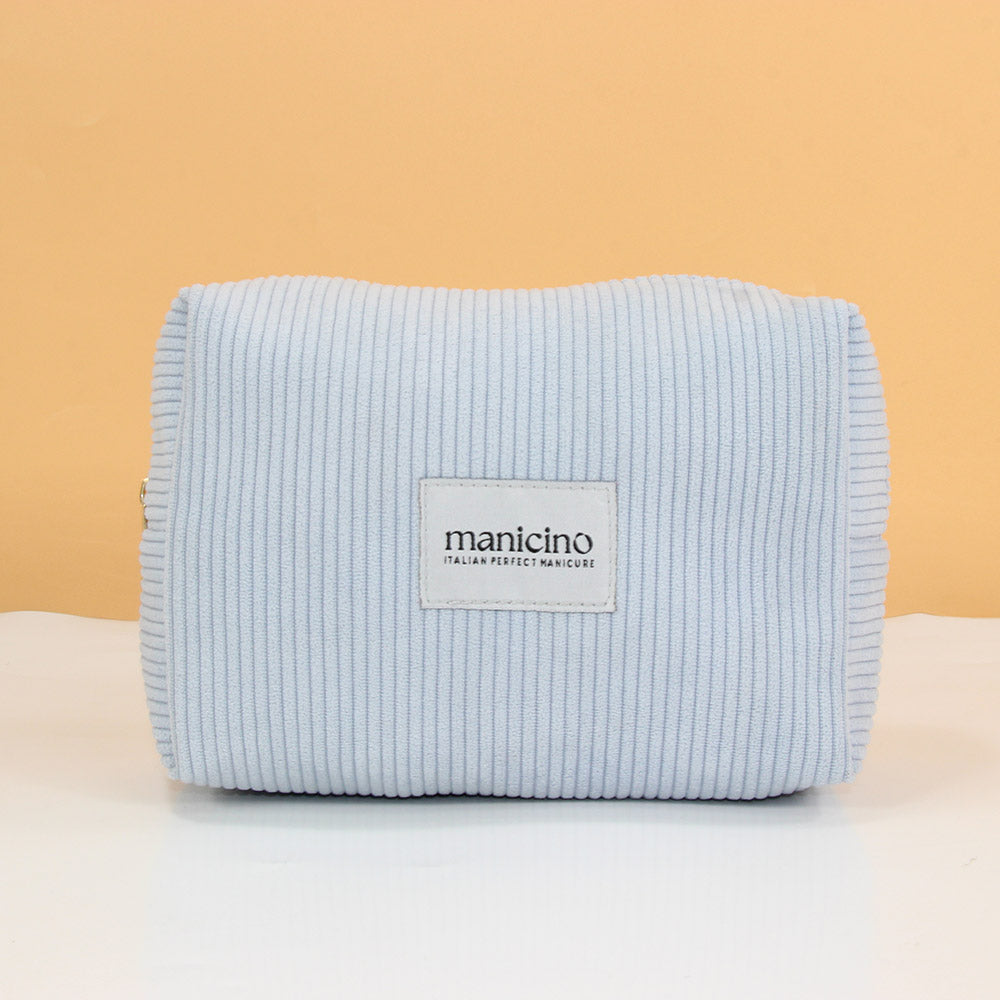 Light Blue Velvet Manicino Bag