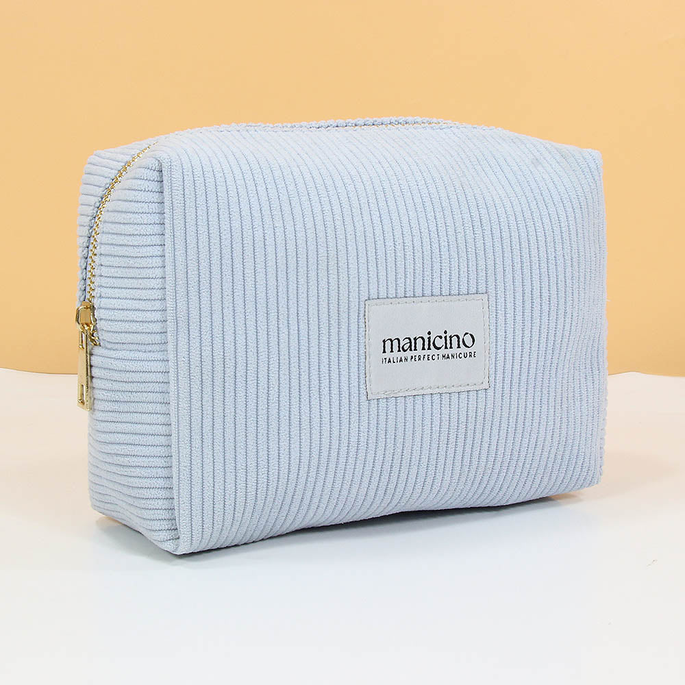 Light Blue Velvet Manicino Bag